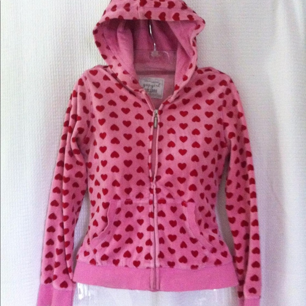 LOOKING FOR GAP GIRLS VELOUR HEART JACKET - Picture 3 of 5
